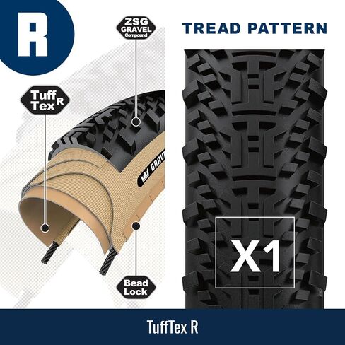 Panaracer GravelKing X1 Tire - 700 x 35, Tubeless, Folding, Black in Saudi Arabia