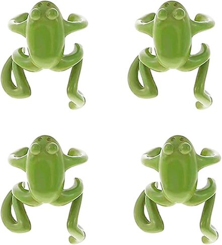 4 PCS Frog Earrings for Women Vintage Frogs Shaped Ear Cuff Earrings Cute Animal Earrings Cool Stuff Animal Post Studs Earrings Unique Trendy Stuff Frog Jewelry Gifts in Saudi Arabia