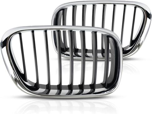 لسيارات BMW X5 2000 2001 2002 2003 مصبغة السائق وجانب الركاب | زوج | كروم | مصنوعة من البلاستيك | استبدال BM1200152، BM1200153 | 51138402645, 51138402646 in Kuwait