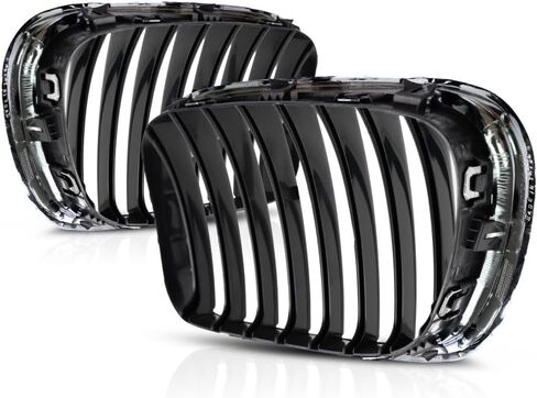 لسيارات BMW X5 2000 2001 2002 2003 مصبغة السائق وجانب الركاب | زوج | كروم | مصنوعة من البلاستيك | استبدال BM1200152، BM1200153 | 51138402645, 51138402646 in Kuwait