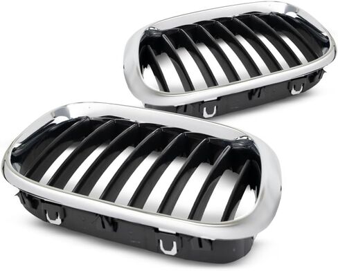 لسيارات BMW X5 2000 2001 2002 2003 مصبغة السائق وجانب الركاب | زوج | كروم | مصنوعة من البلاستيك | استبدال BM1200152، BM1200153 | 51138402645, 51138402646 in Kuwait