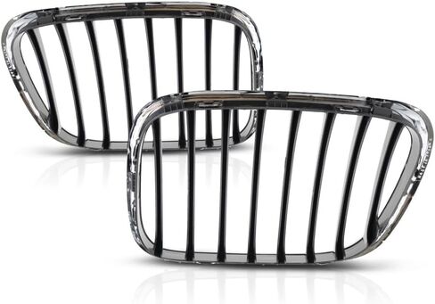 لسيارات BMW X5 2000 2001 2002 2003 مصبغة السائق وجانب الركاب | زوج | كروم | مصنوعة من البلاستيك | استبدال BM1200152، BM1200153 | 51138402645, 51138402646 in Kuwait