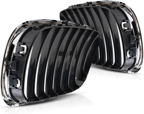 لسيارات BMW X5 2000 2001 2002 2003 مصبغة السائق وجانب الركاب | زوج | كروم | مصنوعة من البلاستيك | استبدال BM1200152، BM1200153 | 51138402645, 51138402646 in Kuwait