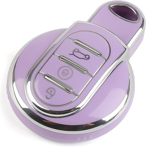 for Mini Cooper Key Fob Cover, Soft TPU Key Fob Case Cover Shell Bag for Mini Cooper 3rd Gen F54 F55 F56 F57 F60 in Saudi Arabia