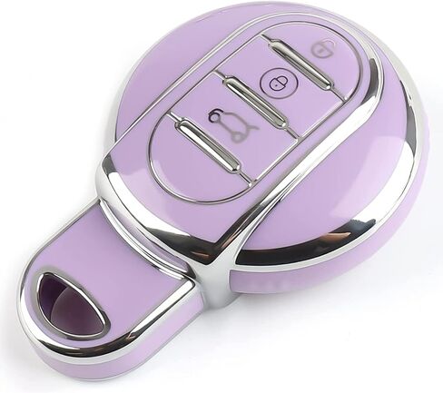 for Mini Cooper Key Fob Cover, Soft TPU Key Fob Case Cover Shell Bag for Mini Cooper 3rd Gen F54 F55 F56 F57 F60 in Saudi Arabia