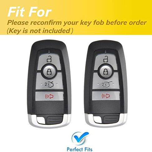 Keyless Entry Remote for Ford Key Fob Cover Protective Shell Fits for Ford Edge Escape Expedition Explorer Fusion Mustang Ranger F-150 F-250 (4-Button-A-Pink) in Saudi Arabia