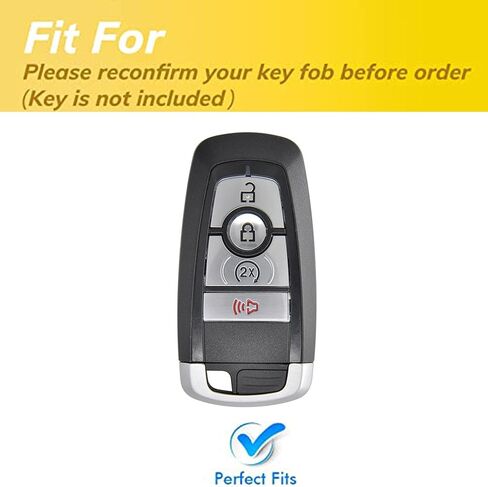 Keyless Entry Remote for Ford Key Fob Cover Protective Shell Fits for Ford Edge Escape Expedition Explorer Fusion Mustang Ranger F-150 F-250 (4-Button-A-Pink) in Saudi Arabia