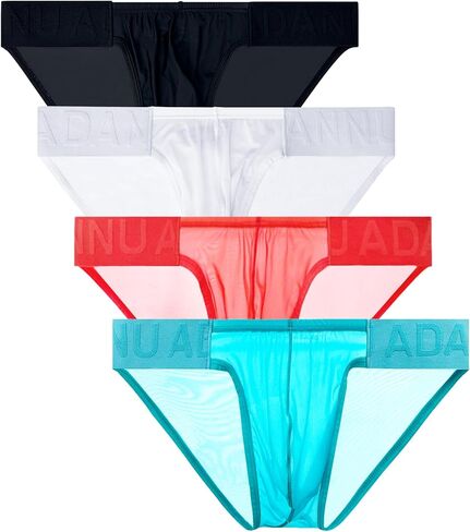 WINDAY Men Briefs Lace Silk Low Rise Bikini Briefs and Breathable Underwear in Kuwait