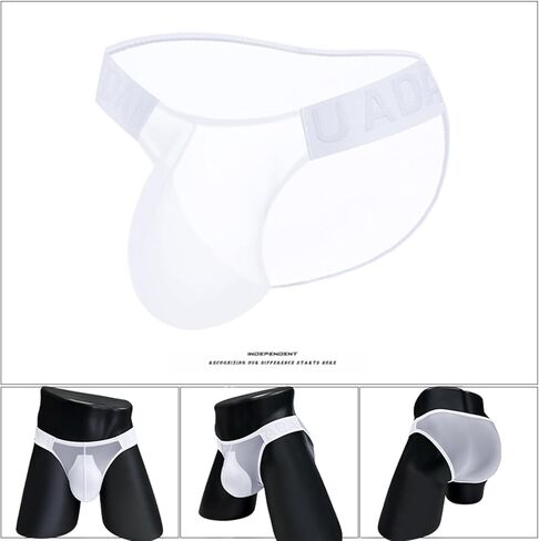 WINDAY Men Briefs Lace Silk Low Rise Bikini Briefs and Breathable Underwear in Kuwait