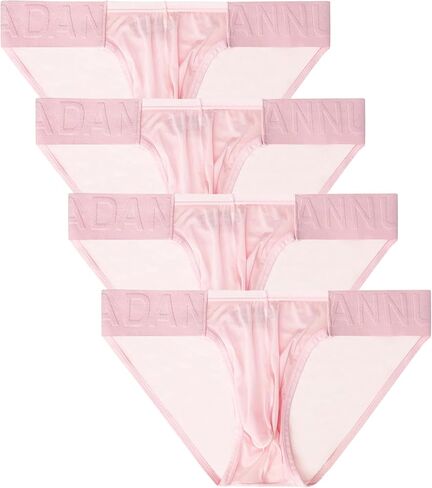 WINDAY Men Briefs Lace Silk Low Rise Bikini Briefs and Breathable Underwear in Saudi Arabia