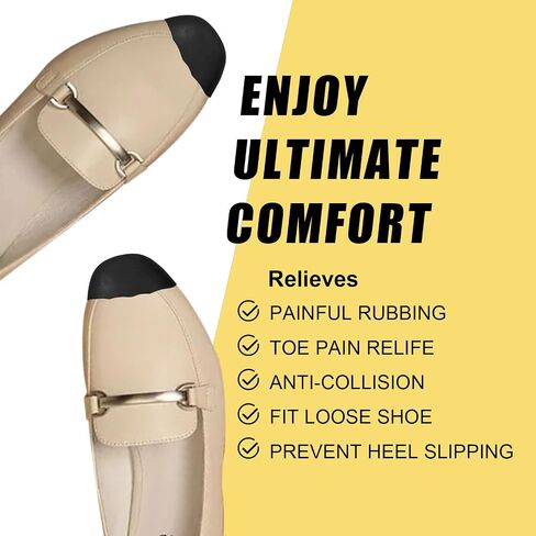 3 Pairs Shoe Filler for Too Big Shoes Women, Composite Toe Inserts for Shoes Too Big, Toe Cushions Filler Inserts for Women Make Fit Tighter Blister Prevention Father's Day Gifts(Small, Black) in Kuwait