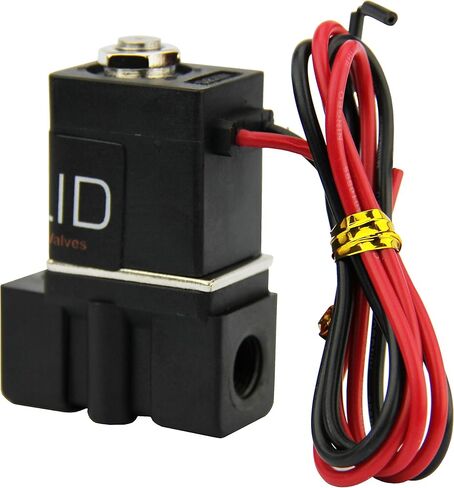 -جديد- صمام الملف اللولبي 1/4 بوصة مغلق عادة (NC) 12VDC نايلون (بوليمر جديد محسن مقاوم للتشقق) غطاء أزرق من شركة U.S. Solid in Kuwait