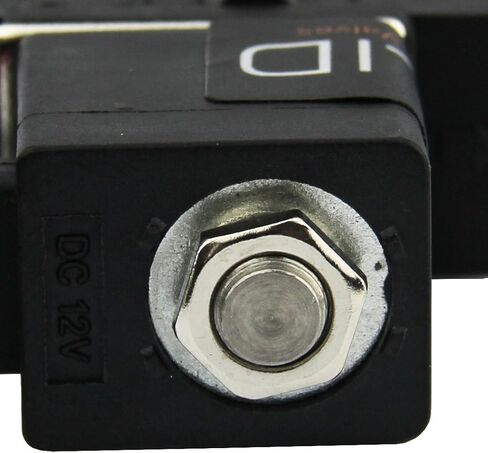 -جديد- صمام الملف اللولبي 1/4 بوصة مغلق عادة (NC) 12VDC نايلون (بوليمر جديد محسن مقاوم للتشقق) غطاء أزرق من شركة U.S. Solid in Kuwait