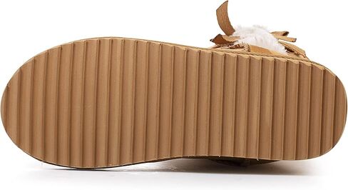 Krabor Womens Snow Boots Boots Mid-Calf Winter Shoes مع أقواس جانبية in Kuwait