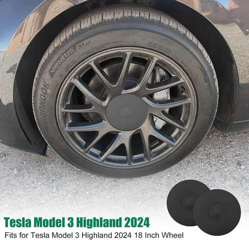 ROCCS متوافق مع Tesla Model 3 S X Set Aero Wheel Cap Kit، غطاء محور تعديل الشعار المركزي مع غطاء صامولة العروة، فضي in Saudi Arabia