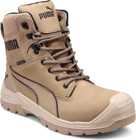 PUMA Men's Conquest Waterproof Composite Toe EH Zip Industrial Shoe, Stone, 11.5 Wide in Saudi Arabia