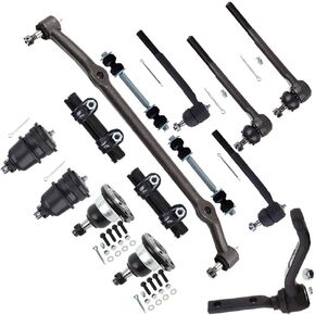 مجموعة تعليق Scitoo 14PCS لعام 1980-1987 لـ Chevy Monte Carlo 1980-1987 El Camino w/Suspension Ball Lower Ball Bar Bar Center Link Enner Inner end end end end end end arm arm