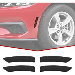JeCar Side Marker Smoked Light Covers Fender Flares Light Trims Exterior Accessories Compatible with Ford Mustang 2024, Black