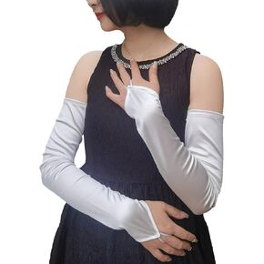 YHDDYG Long Opera Gloves for Women Fingerless Satin Gloves Elbow length Gloves for Women Dressy Bridal Gloves For Wedding S65 in Kuwait