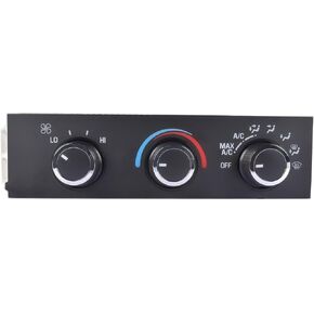 GELUOXI 599-217 AC Heater Climate Control Module, Touch Switch, Black, Manual Operation, Fits 1996-2020 Chevy Express/Kodiak/Astro & GMC Savana/Safari/Topkick