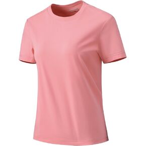 Women's T-Shirts Crew Neck Short Sleeve Summer Top Basic Tee Cassic Fit Gym Shirt for Casual Workout Yoga
