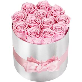 Melorca&Guilla Forever Roses,Large Preserved Roses in a Box,Forever Flowers Real Roses for Women Birthday,Christmas,Anniversary,Mother's Day,Woman Gifts