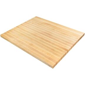 Premium Kitchen Countertop, 60x30 Inch, Grade A Hard Maple, 1.5 Inch Thick Butcher Block