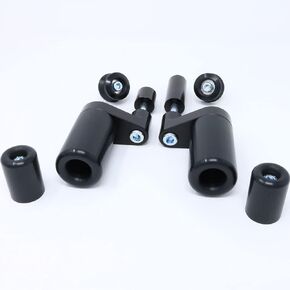 Shogun USA Made Kaw Ninja 400 Z400 Z 400 2018 2019 2020 2021 2022 2023 2024 No Cut Black Complete Slider Kit لا تتضمن تقاطعات متزحلق على الذراع الأرجوحة ونهايات البار - 755-4159