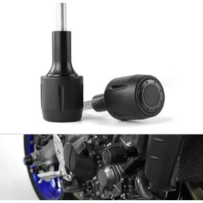 Motorcycle Frame Sliders Crash Protector, Falling Crash Protector Guards Fit For Husqvarna TR650 Terra 2013 onwards, TR650 Strada 2012-2013 (Black)