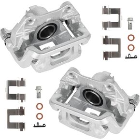 KUSATEC 19B6447 19B6446 Rear Disc Brake Caliper with Bracket fit for Honda Odyssey 2011 2012 2013 2014 2015 2016 2017; Both Left and Right side