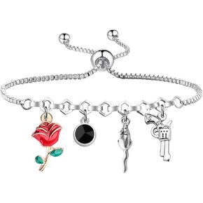 UJIMS Haunting Inspired Gift Run Little Mouse Bracelet Zade Fans Jewelry Dark Romance Merch Smut Reader Gift