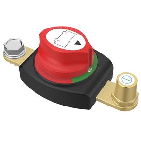 Side Post Battery Disconnect Switch, CNAODUN Battery Cut Off Switch with Top Post Negative12-48V Heavy Duty Battery Shut Off Switch for Car RV Boat and Vehicle(On/Off)