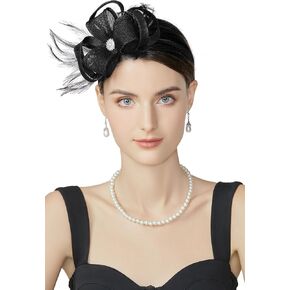 BABEYOND Fascinators Hats for Women - Tea Party Hats Fascinators Kentucky Headband Feather Derby Hat for Bridal Wedding in Saudi Arabia