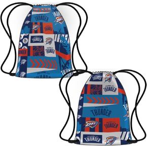 مجموعة Pro Specialties Group Oklahoma City Thunder Darkstring w/Zipper Gym Bag للرياضة والسفر والاستخدام اليومي