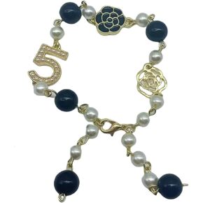 Fashion Pearl Camellia Ladies Bracelet 5 Vintage Bracelet Luxury Jewellery Gifts, white
