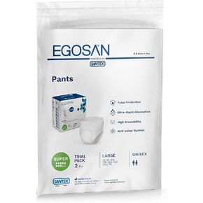 Egosan Super Super Besonence Come يسحب الملابس الداخلية مع حزام جديد قابل للامتداد ، وأقصى قدر من الامتصاص للرجال والنساء النشطين (كبير ، 2 ، العد)