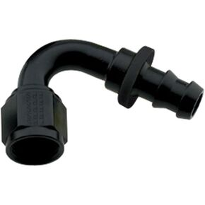 Fragola 212012-BL Black Size (-12) 120° Push Lock Hose Fitting