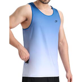 EZRUN Mens Tank Tops Quick Dry Workout Muscle Sleeveless Shirts for Summer Bodybuilding Running Fitness Training in Kuwait