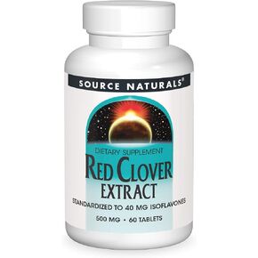 Source Naturals Red Clover Extract, 500 Mg Tablet, 30 Count