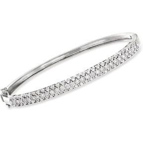 Ross-Simons 75 ct. t.w. Diamond Bangle Bracelet