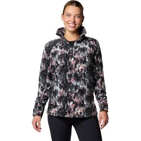 Columbia Women's Glacial IV Print Half Zip, Snowdrift Timberwild, Small