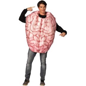 Rasta Imposta Brain Halloween Costume, Women and Men, Adult One Size, Pink