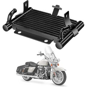 Oil Cooler for Harley, Motorcycle Oil Cooler Cooling Radiator Replacement Accessories for Harley Davidson Touring Road King Electra Glide Street Glide Road Glide 2017-2024