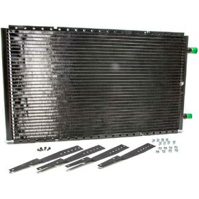 Vintage Air 03263-VUC Horizontal SuperFlow Air Conditioning Condenser with Bracket