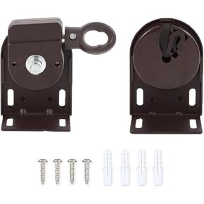 Sunshade Shade Hardware Bungee kit and End Cap Coolaroo Replacement Part for Coolaroo Outdoor Roller Shade Rollershade Part coolaroo Shades Replacement Parts (Brown, Cordless Bracket 1 Set)