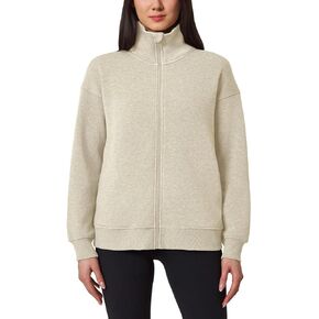 Mondetta Women's Fleece Jacket, Full-Zip (US, Alpha, XX-Large, Regular, Regular, Tan)