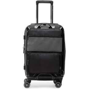Brookstone Luggage Carry On Harness - Travel Accessories Bag with Storage Pockets - Carry On Luggage With Laptop Compartment