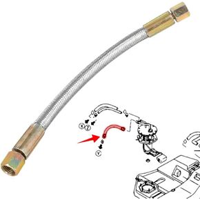 motoparty Fuel Pump Hose for 1992-1997 Mitsubishi Montero 3000GT MB433988 MR161794 High Pressure Hose