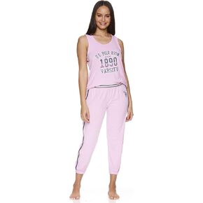 U.S. Polo Assn. Womens Short Sleeve Shirt and Pajama Pants with Pockets Lounge Sleepwear Set in Saudi Arabia