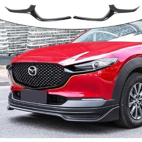 ABS Front Lower Grille Trims Cover for Mazda CX30 2020 2021 2022 2023 2024 Gloss Black Grill Molding Chrome Grille Decorative Strip Front Face Side Trim Cover